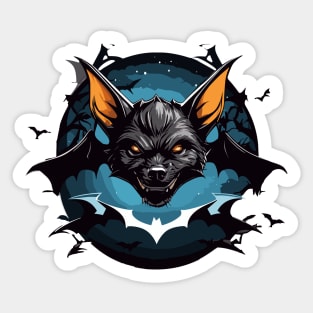 black bat night Sticker